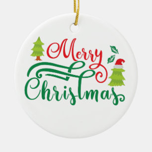 Joyeux Noël Typographie moderne Ornement