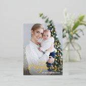 Joyeux Noël Un Vacances Verticale Gold Photo (Debout devant)