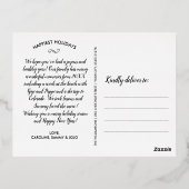 Joyeux Noël Une Photo De Vacances Verticale Or (Verso)