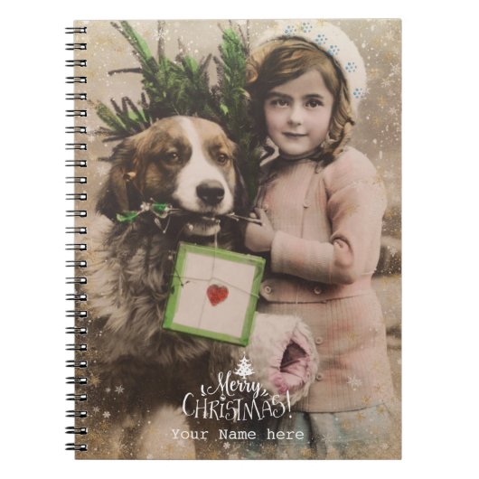 joyeux Noël vacances cahier vintage (Devant)