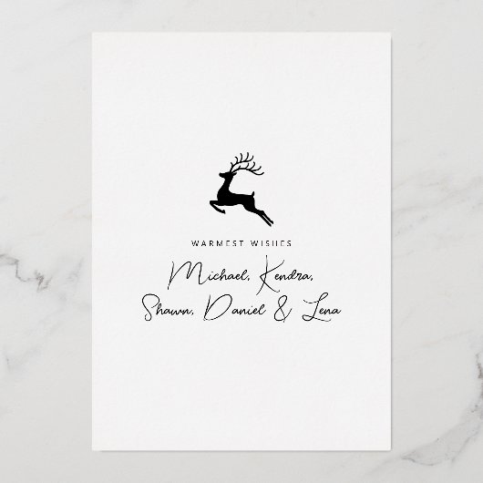 Joyeux Noël Vacances Renne (Verso)