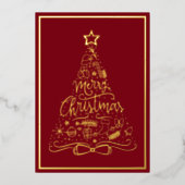 Joyeux Noël Vacances Xmas Arbre Vos Mots (Recto)
