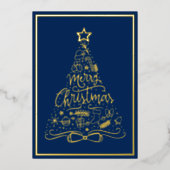 Joyeux Noël Vacances Xmas Arbre Vos Mots (Recto)