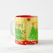 Joyeux Noël végétalien, tasse de Noël pour le (Devant gauche)