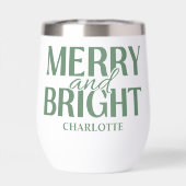 Joyeux Noël Vert de Fête Joyeuse et Lumineuse (Arrière)