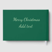 Joyeux Noël vert fond simple vacances (Verso)
