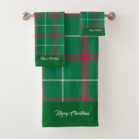 Joyeux Noël vert Plaid (En situation)