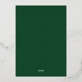 Joyeux Noël vert Script Photo Carte Foil (Verso)