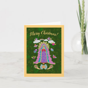Joyeux Noël Vierge Marie Carte de note pliée