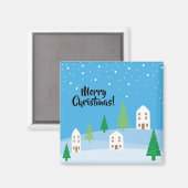 Joyeux Noël Village Magnet (Recto/Verso)