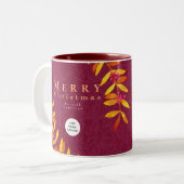 Joyeux Noël Vin Rouge Business Mug (Devant gauche)
