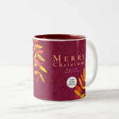 Joyeux Noël Vin Rouge Business Mug (Devant droit)