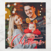 Joyeux Noël Vins Étiquettes (Étiquettes simples)