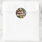 Joyeux Noël vintage ! Autocollant (Sac)
