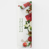 Joyeux Noël Votre texte Bannière (Vertical)