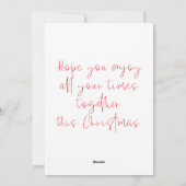 Joyeux Noël Watercolor Deco Carte de vacances (Dos)