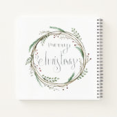 Joyeux Noël Watercolor Wreath Journal (Dos)
