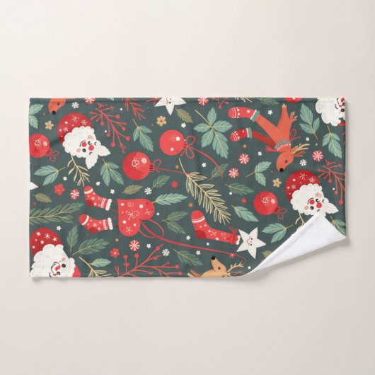 Joyeux Noël Whimsy (Serviette à main)