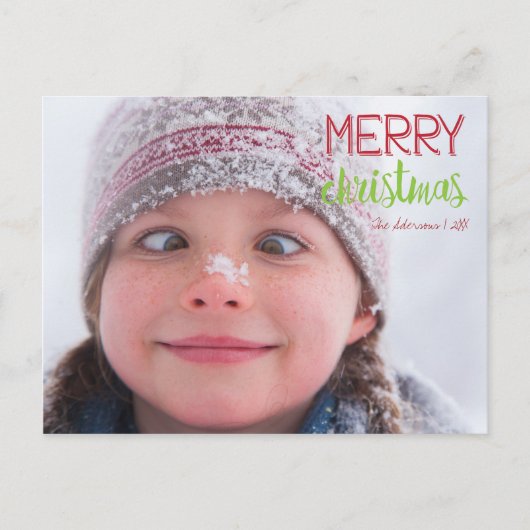 Joyeux Noël Wreath Carte postale (Devant)