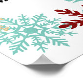 Joyeux Noël - Wreath Snowflake - Poster (Coin)