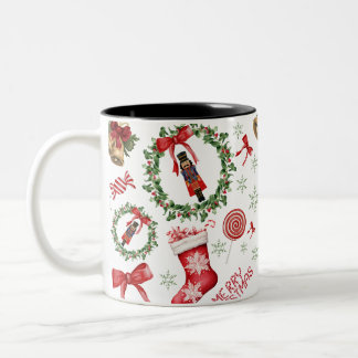 Joyeux Noël Wreath Stockage Candy Bow Mug