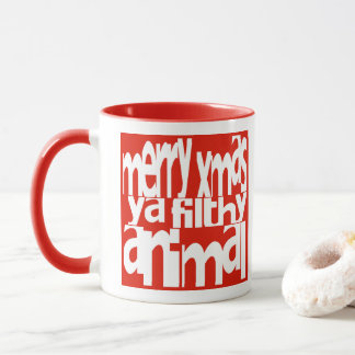 Joyeux Noël Ya Filthy Animal Christmas Mug