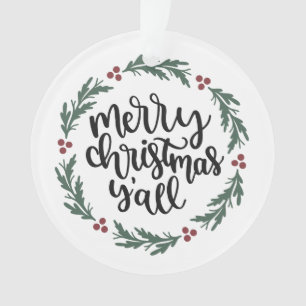 Joyeux Noël Y'all Noël Ornement