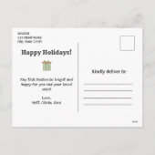 Joyeux Noël Yall Rustic Holiday Photo Carte postal (Dos)