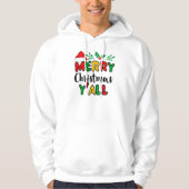 Joyeux Noël Y'all Sweat - shirt à capuche (Devant)