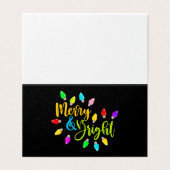 *~* Joyeux noir brillant néon lumières de Noël AP (Outside Unfolded)