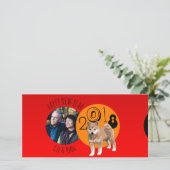 Joyeux nouveau chien année 2018 cadre Carte photo (Debout devant)