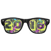 Joyeux Nouvel An 2016 Neon Paint Splash Lunettes d (Devant)