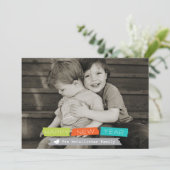 Joyeux Nouvel An Carte photo de vacances Full Blee (Debout devant)