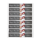 Joyeux Nouvel An Chalk Étiquettes de adresse de ph (Feuille)