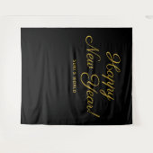 Joyeux nouvel an fond tapisserie (Devant (Horizontal))