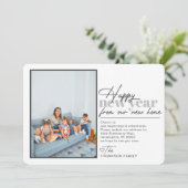 Joyeux Nouvel An Moving Faire-part Photo (Debout devant)