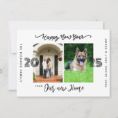 Joyeux Nouvel An Nous avons Déménagé Faire-part (Devant)