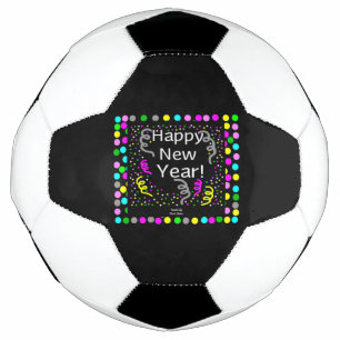Joyeux Nouvel An Salutations balle de football