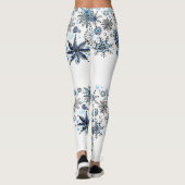 Joyeux Nouvel An Snowflakes Leggings (Dos)