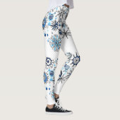 Joyeux Nouvel An Snowflakes Leggings (Droite)