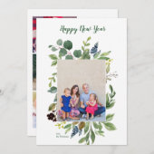 Joyeux Nouvel An Vert Carte de fin de année modern (Devant / Derrière)