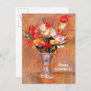 Joyeux Nowruz. Carte postale du Nouvel An perse