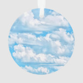 Joyeux nuages ensoleillés Arrière - plan bleu (dos)