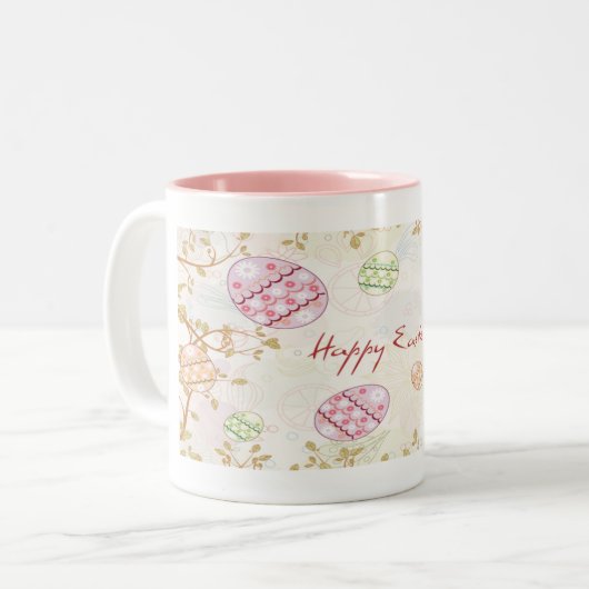 Joyeux Oeuf de Pâques 2 Café Mug (Devant gauche)