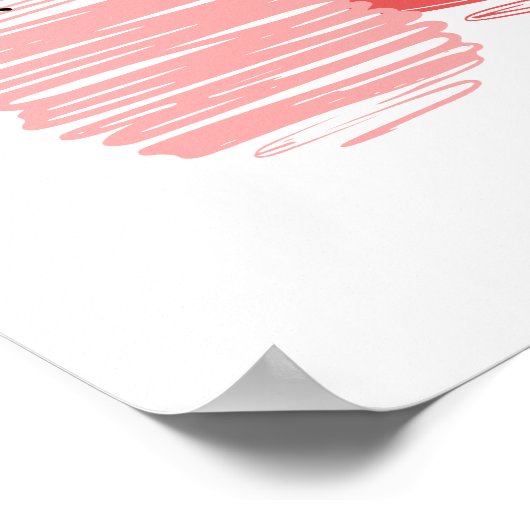 Joyeux Oeuf de Pâques Doodle panneau Poster (Coin)