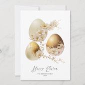 Joyeux OEufs de Pâques Aquarelle Carte de vacances (Devant)