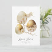 Joyeux OEufs de Pâques Aquarelle Carte de vacances (Debout devant)