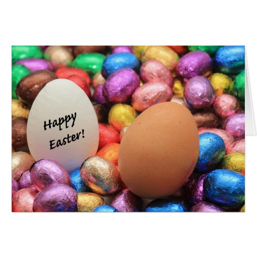 Joyeux oeufs de pâques au chocolat de Pâques (Devant horizontal)