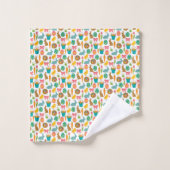 Joyeux oeufs de Pâques Poussins lapin Patten (Gant de toilette)