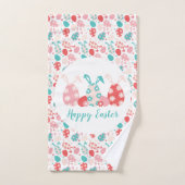 Joyeux OEufs Décorés De Pâques Oreilles De Lapin (Serviette à main)